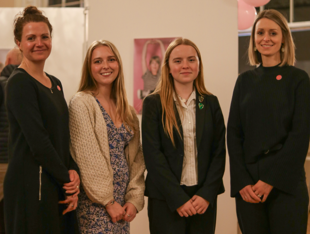 Anya & Team at Langley School Art Exhibition Charity Fundraiser