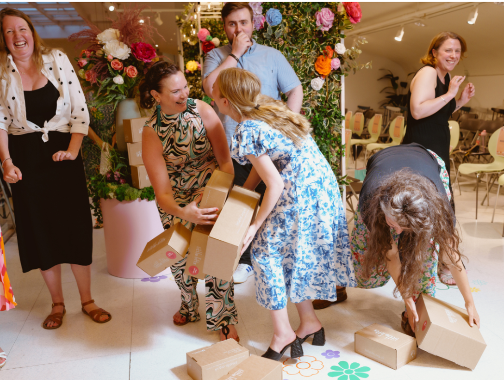 Anya and Frannie at Little Lifts Charity Fashion Show