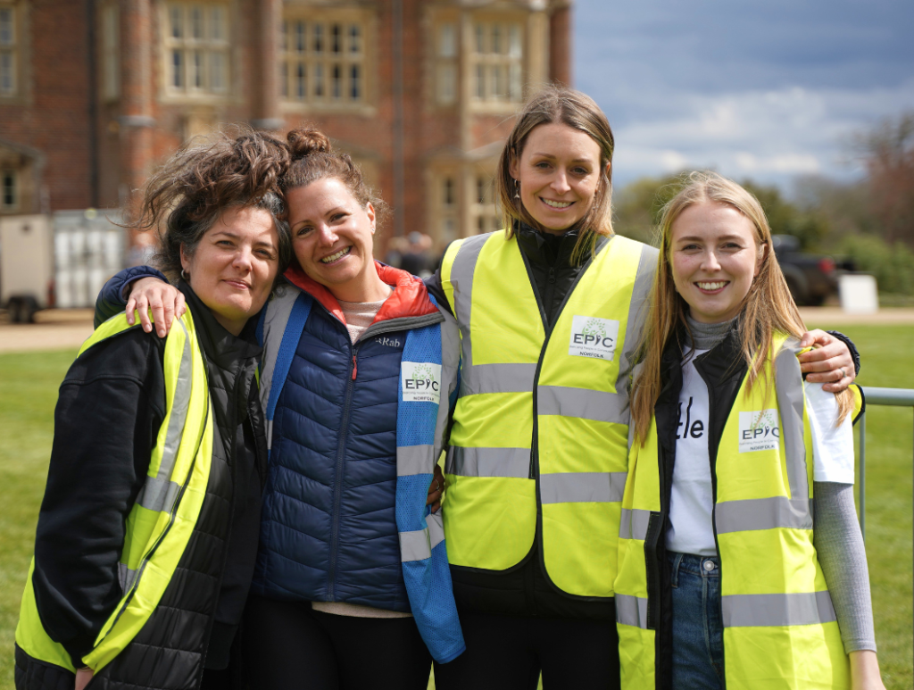 Anya and Little Lifts Team at Trail Run Event