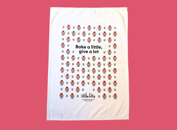 Little Lifts Bakes for Kindness Tea Towel