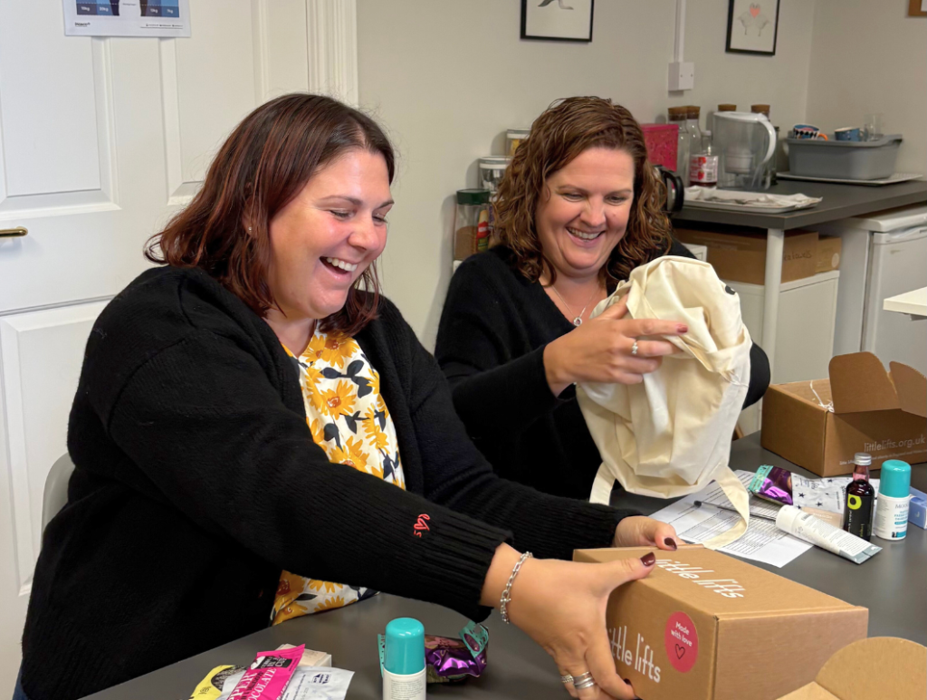 Breast Cancer Charity Community Packing Radiotherapy Boxes