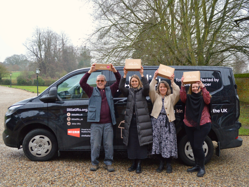 Breast Cancer Charity Team and Volunteers Before 40000th Box Delivery