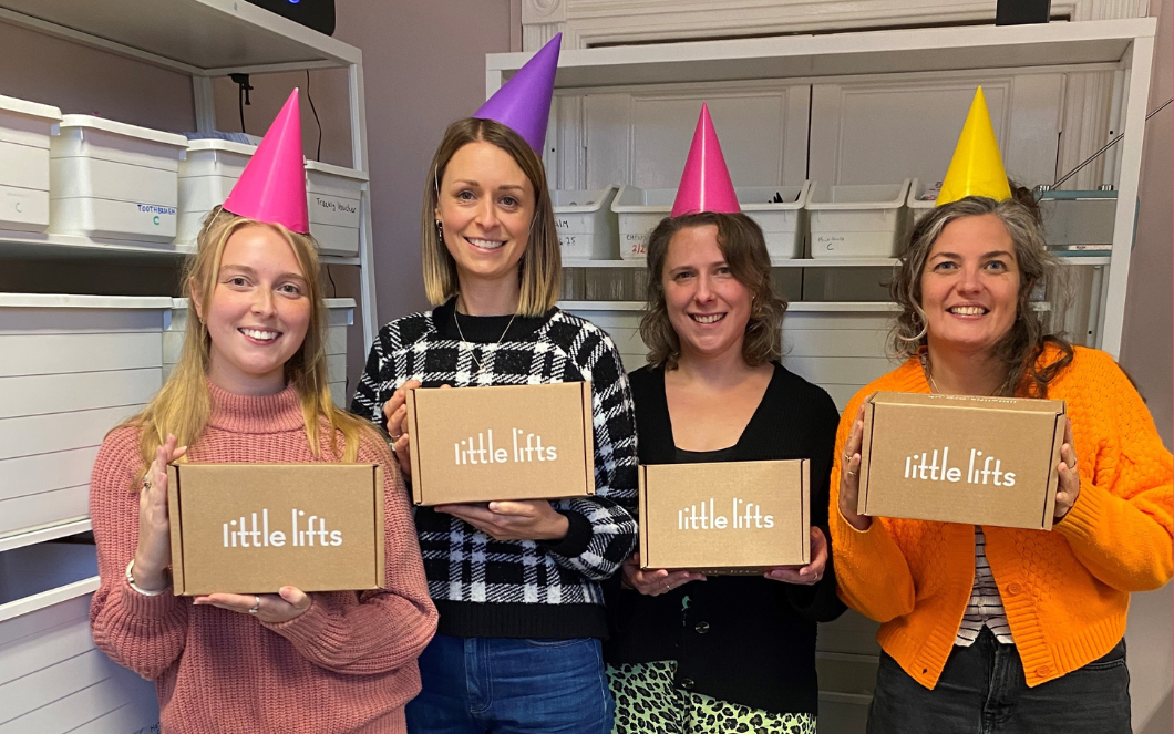 Breast cancer charity UK Surgery Box pilot scheme, team celebration