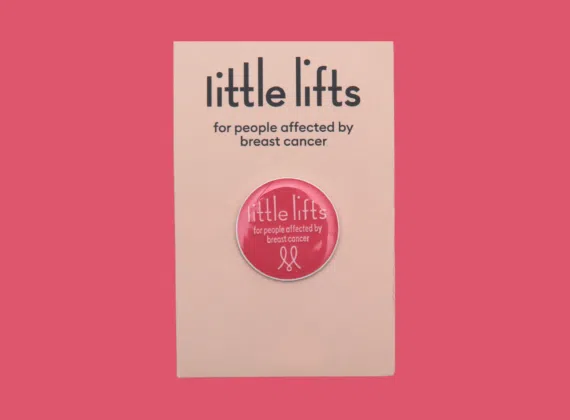 Breast cancer charity pin
