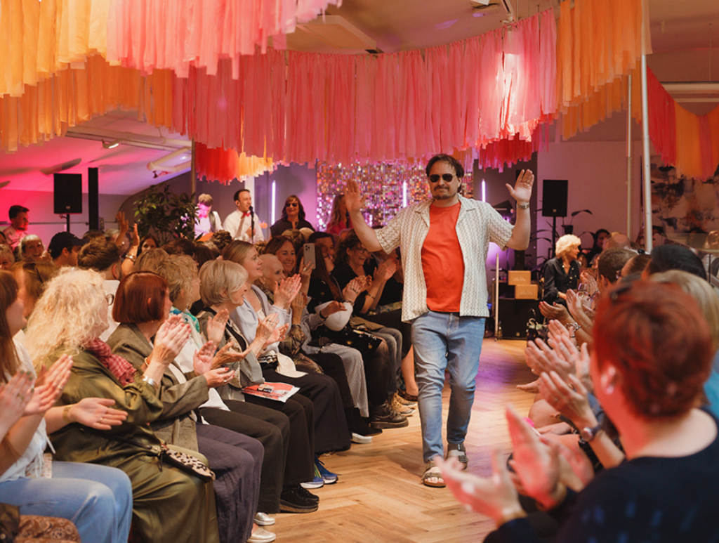 Breast cancer charity fashion show model Glenn