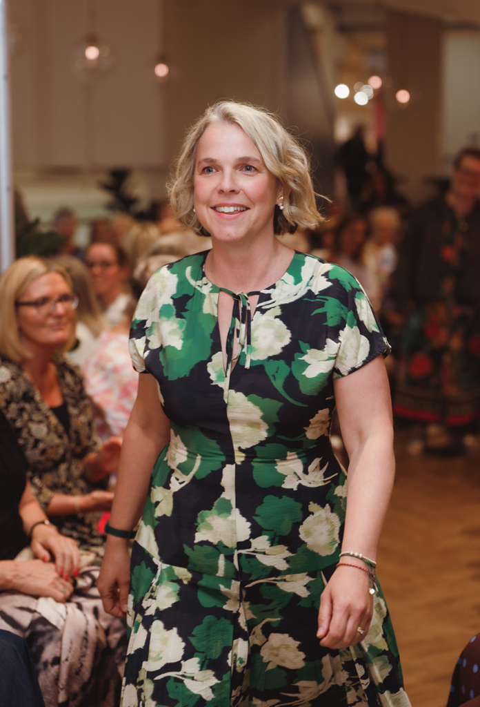 Breast cancer charity fashion show model Jess