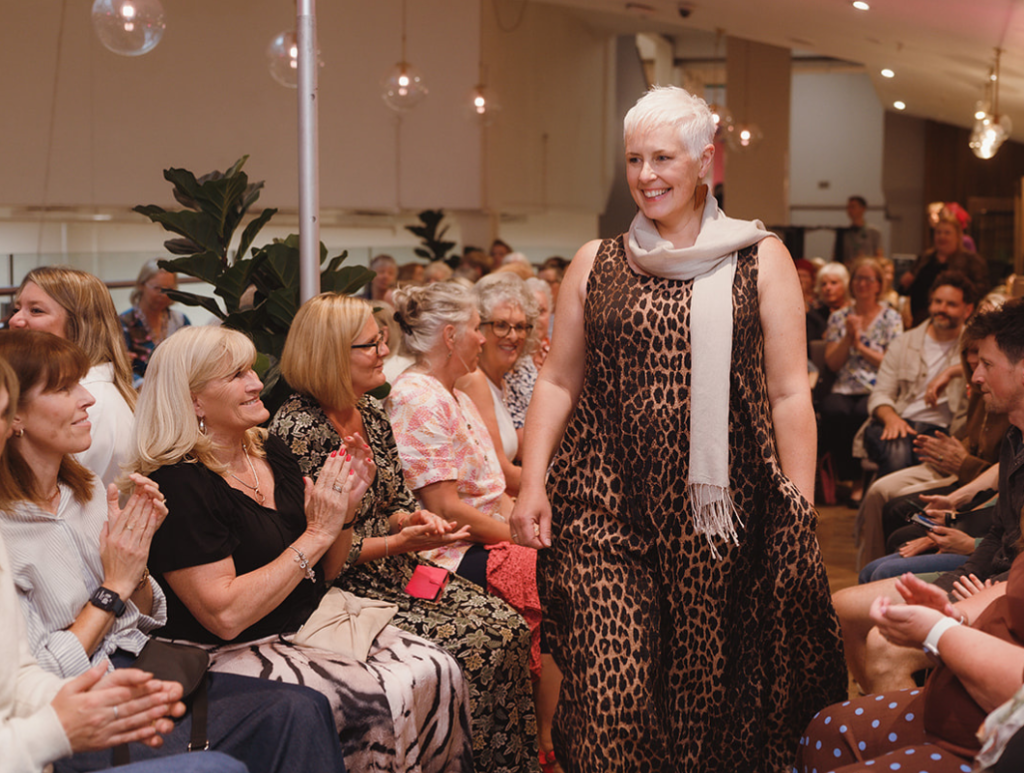 Breast cancer charity fashion show model Rae