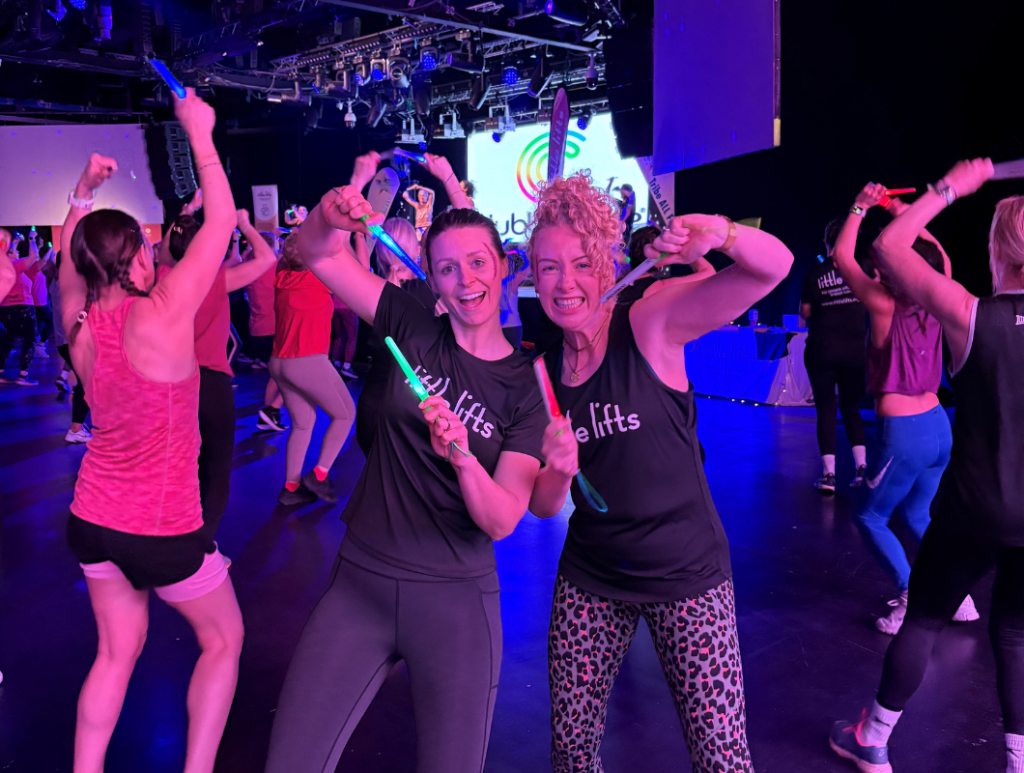 Breast cancer charity founder at fitness festival event
