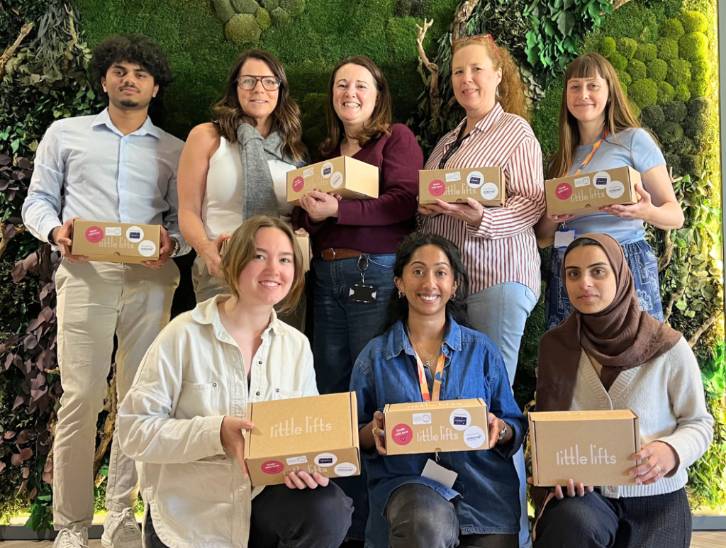 Breast cancer charity partner Endomag team with gift Boxes