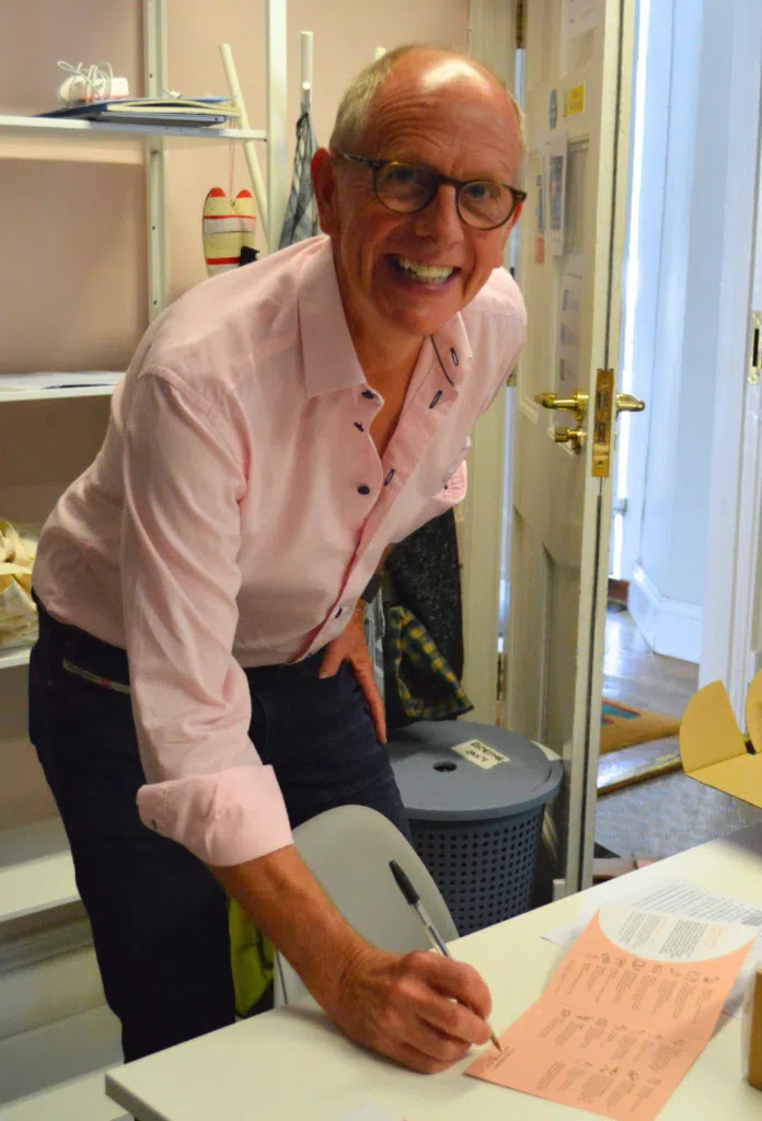 Breast cancer charity supporter Nic Spaull