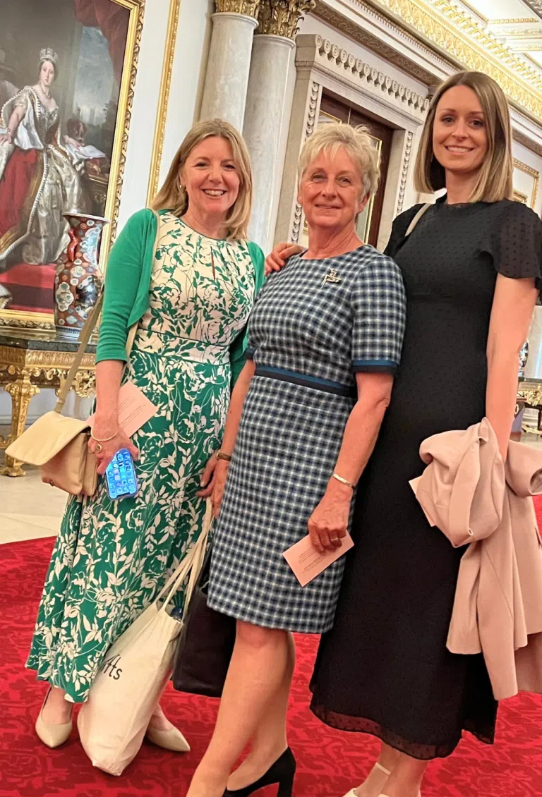 Breast cancer charity team at Buckingham Palace