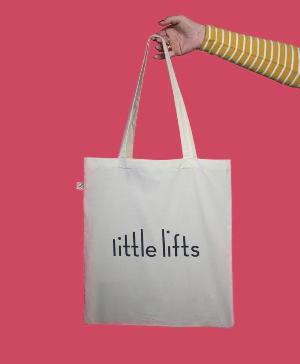 Breast cancer charity tote bag