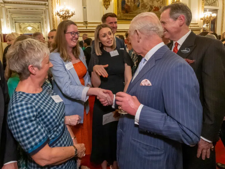 Kay breast cancer charity team meeting The King