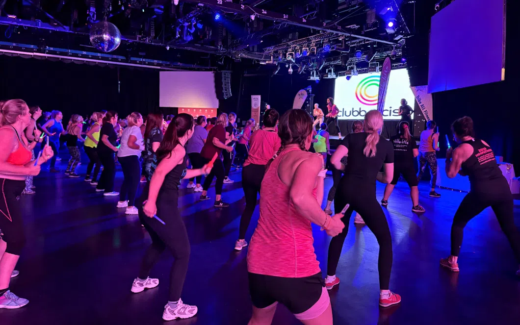 Attendees of Little Lifts Fitness Festival Fundraising Event