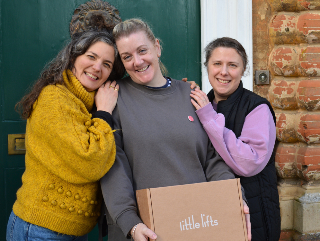 Little Lifts Team with Beneficiary Lucy