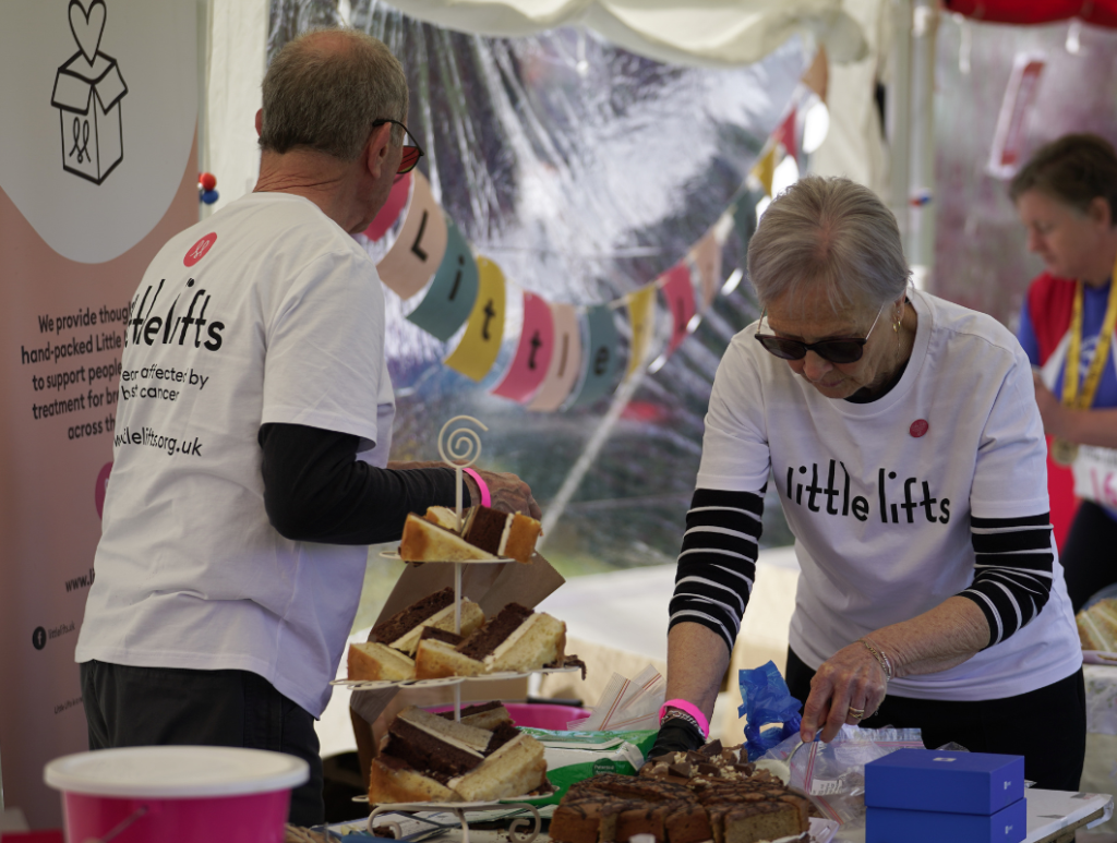 Little Lifts Trail Run Cake Stand Volunteers