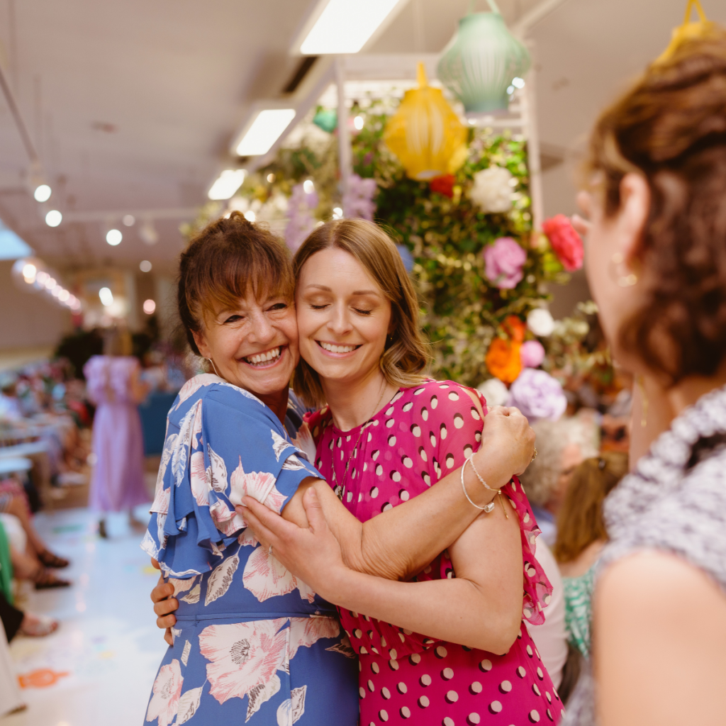 Breast cancer charity founder and trustee at fashion show fundraising event