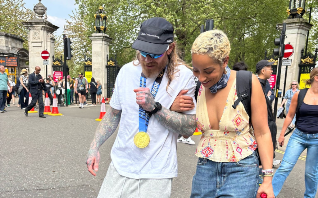 Louis and Lucy breast cancer charity marathon fundraisers