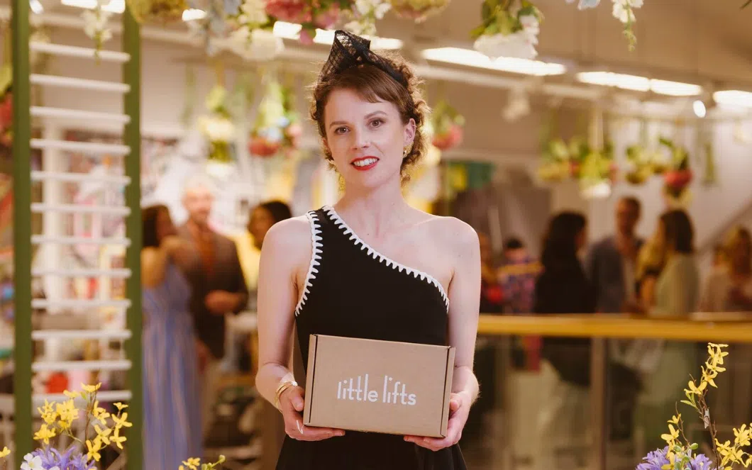 Louise with a Little Lifts breast cancer gift Box