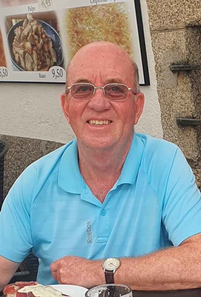 Male breast cancer gift box beneficiary Paul