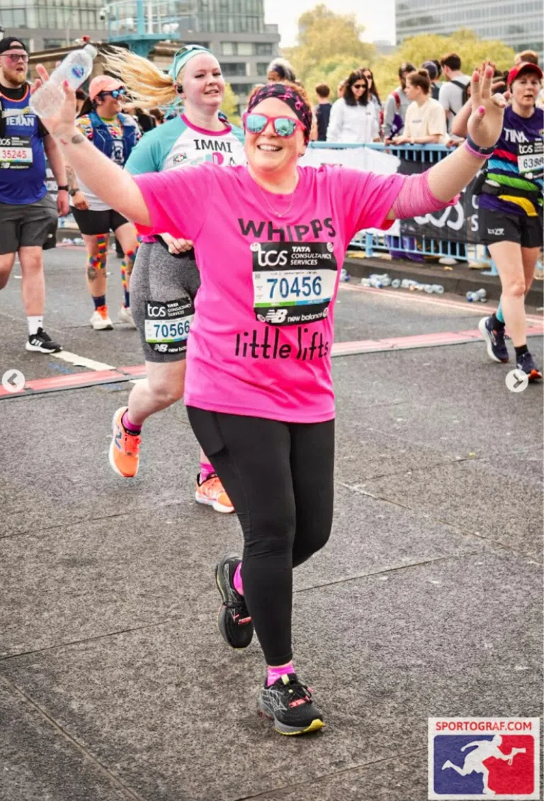 Natalie breast cancer charity London marathon fundraiser