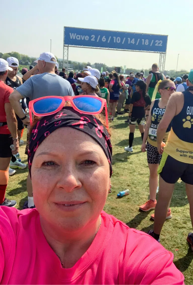 Natalie breast cancer charity marathon fundraiser