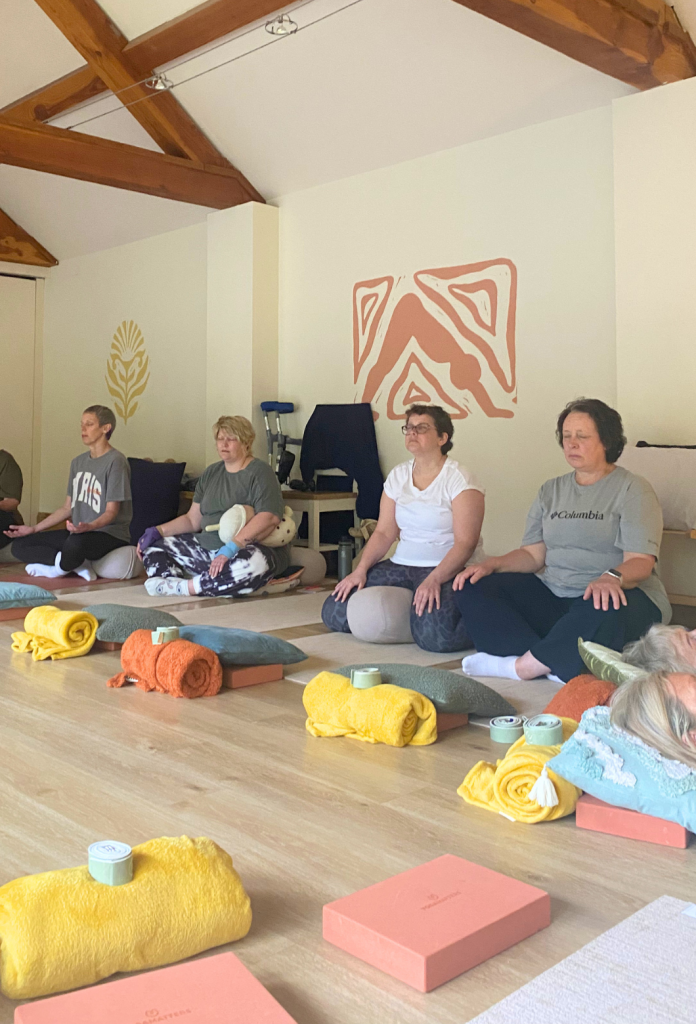 Restorative Yoga Breast Cancer Retreat Activity