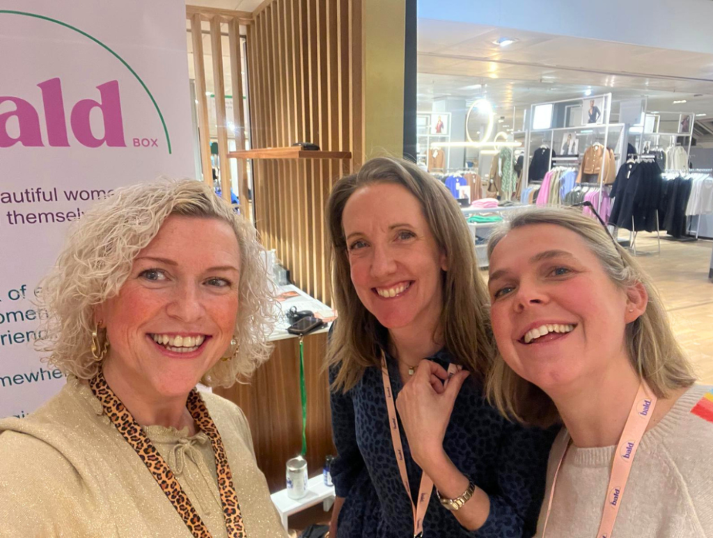 The Bald Box Team at John Lewis Norwich Event