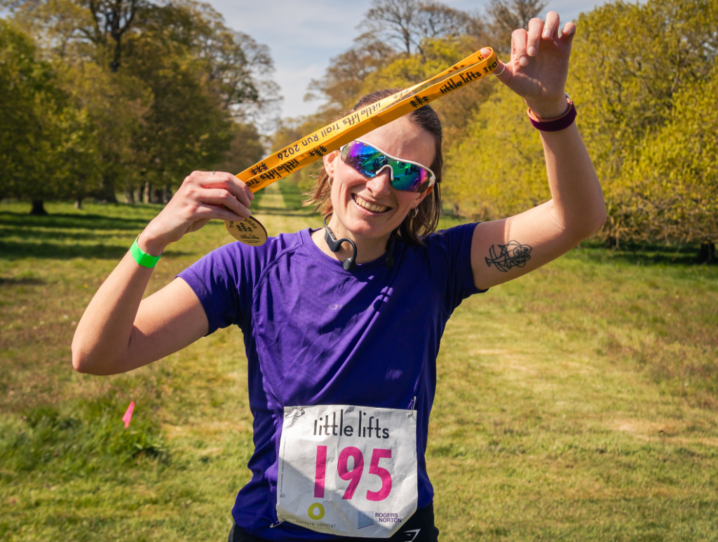 Trail Runner with Medal