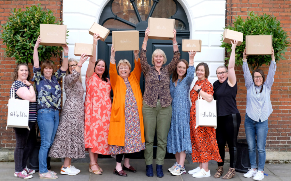 Little Lifts breast cancer charity beneficiaries with gift Boxes