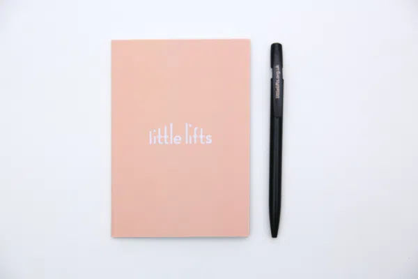 breast cancer charity notebook and pen
