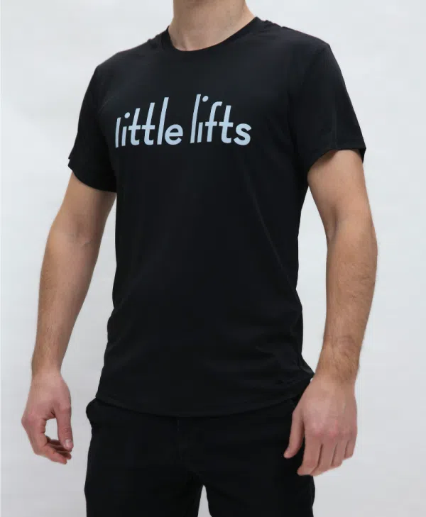 breast cancer charity little lifts sport t-shirt male