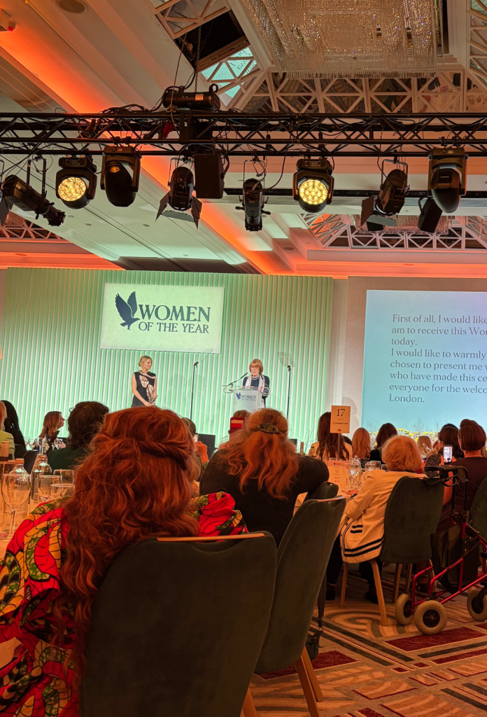 Women of the Year awards ceremeny room with Gisele Pelicot speaker