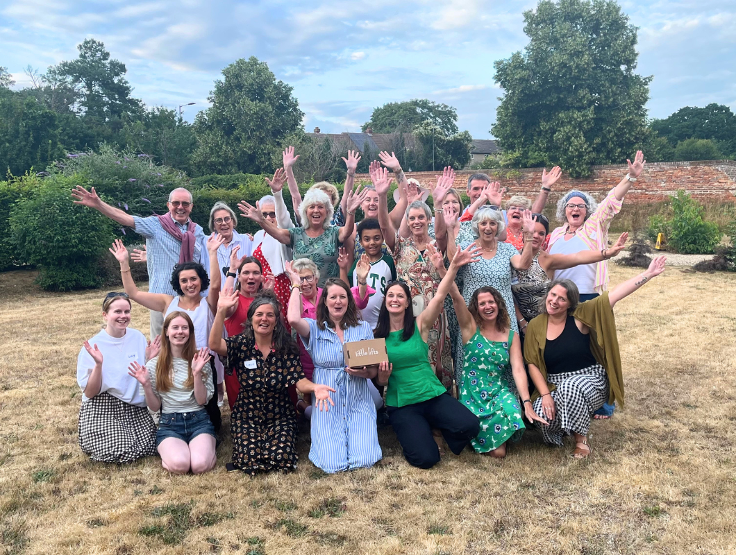 Little Lifts volunteers enjoying the annual summer picnic, celebrating our breast cancer charity community